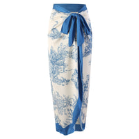 Blue Gauze Skirt