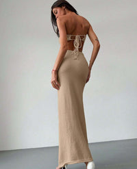 Halter Knit Hollow-Out Two-Piece Set