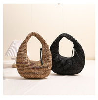 Straw Hand-Carrying Tote Bag