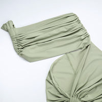 Elegant Mesh Ribbon Slim Dress