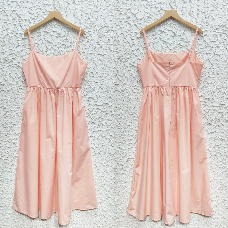 Backless Spaghetti Strap Swing Dress