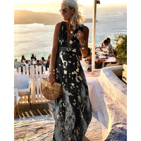 Elegant Halter V-Neck Summer Dress