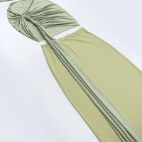 Elegant Mesh Ribbon Slim Dress