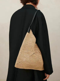 Ethnic Floral Woven Shoulder Bag