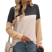 Color Block Loose Top