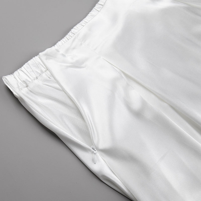 Elegant High Waist Long Skirt