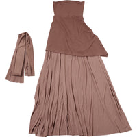Asymmetric Cutout Slim Fit Long Dress