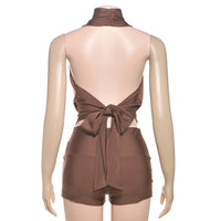 Swing Collar Elegant Mini Dress