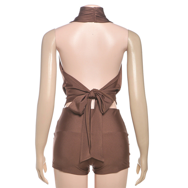 Swing Collar Elegant Mini Dress