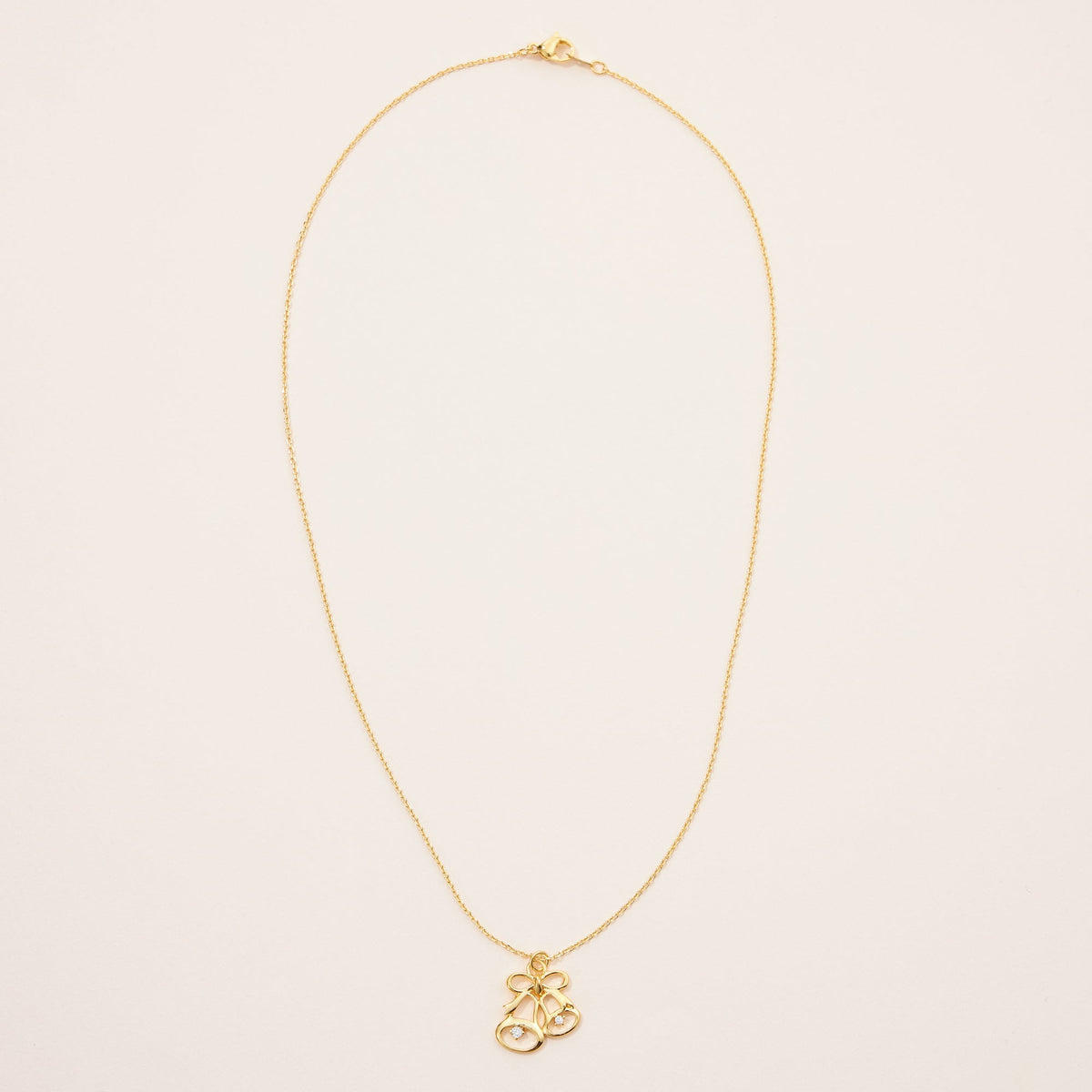 Gold Dipped Jingle Bells Pendant Necklace