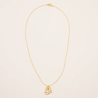 Gold Dipped Jingle Bells Pendant Necklace