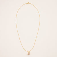 Gold Dipped Gift Box Pendant Necklace