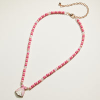 Beaded Princess Dress Charm Necklace | Kids Beaded Jewelry