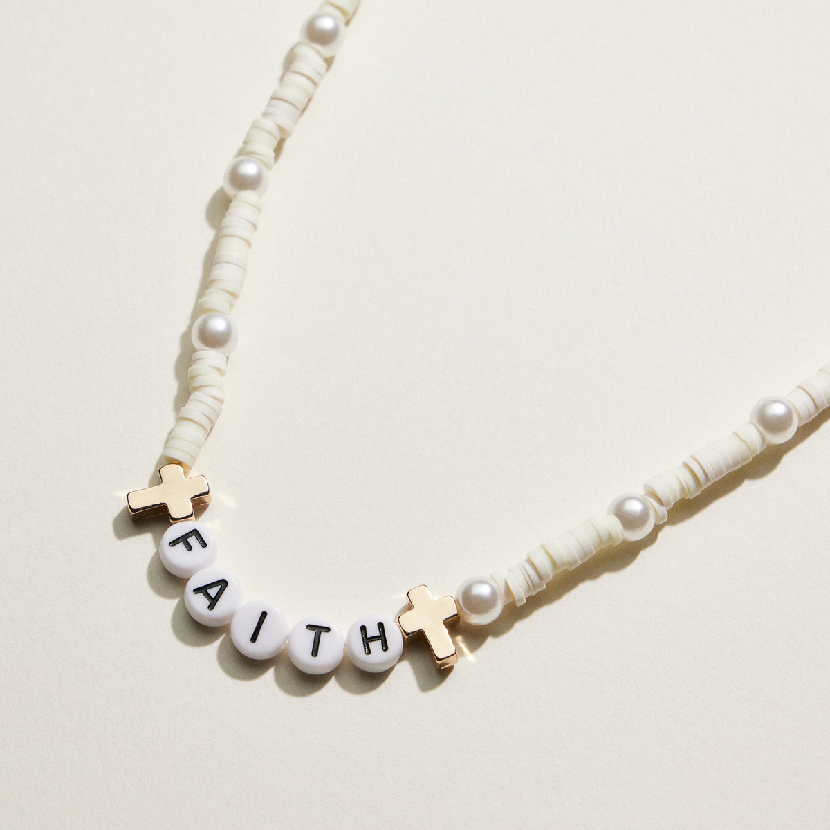 Heishi Bead Kids Word Necklace | Kids Beaded Jewelry