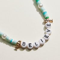 Heishi Bead Kids Word Necklace | Kids Beaded Jewelry