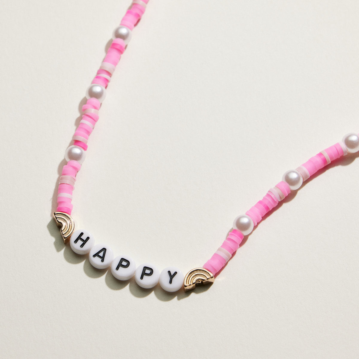 Heishi Bead Kids Word Necklace | Kids Beaded Jewelry