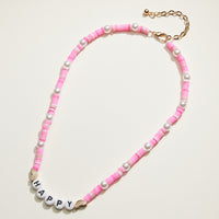 Heishi Bead Kids Word Necklace | Kids Beaded Jewelry
