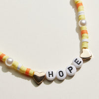 Heishi Bead Kids Word Necklace | Kids Beaded Jewelry