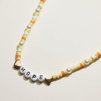 Heishi Bead Kids Word Necklace | Kids Beaded Jewelry