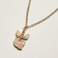 Kids Unicorn Initial Necklace | Personalized Letter Charm Necklace