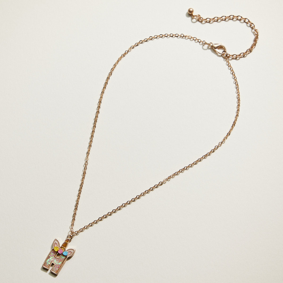 Kids Unicorn Initial Necklace | Personalized Letter Charm Necklace