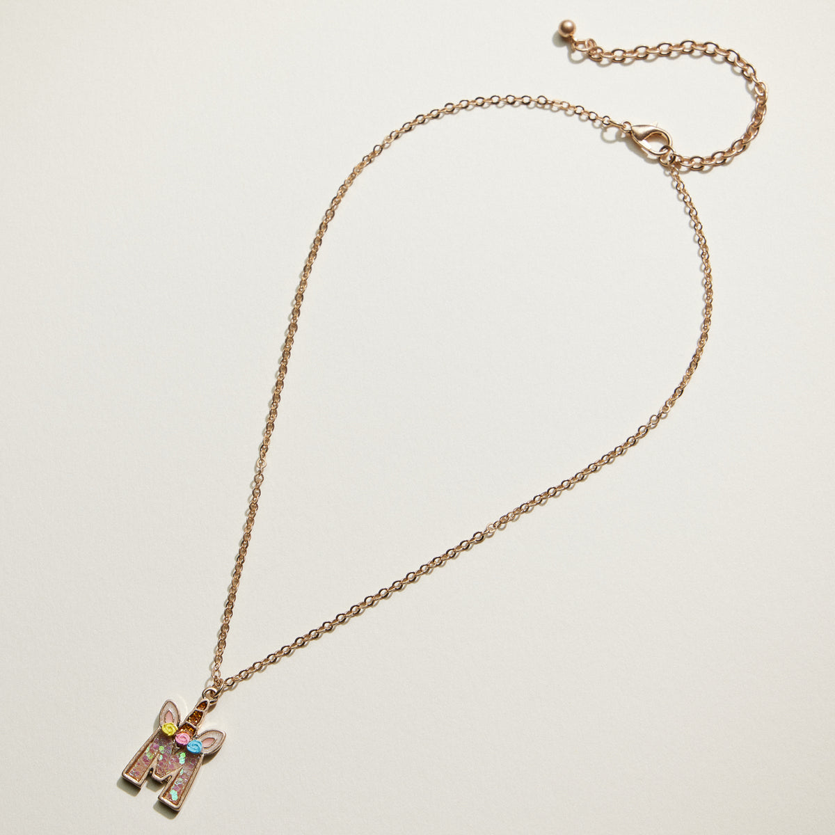 Kids Unicorn Initial Necklace | Personalized Letter Charm Necklace
