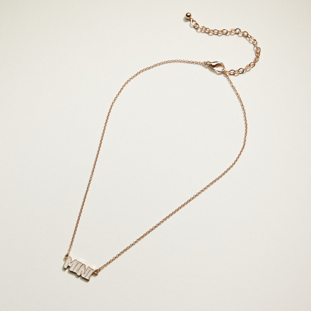 Enamel MAMA and MINI Word Necklace | Mama Mini Jewelry