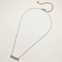 Mom & Mini Matching Enamel Bar Necklace Set, Gold Tone (2-Piece Set)