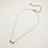 Mom & Mini Matching Enamel Bar Necklace Set, Gold Tone (2-Piece Set)