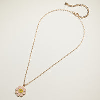 Enamel Smiley Daisy Mom & Child Necklace Set | Mama Mini Jewelry