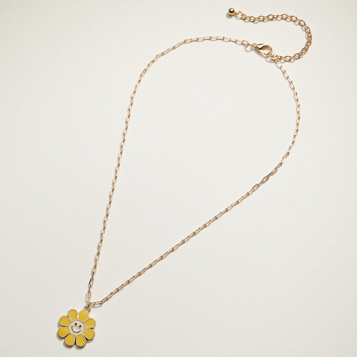 Enamel Smiley Daisy Mom & Child Necklace Set | Mama Mini Jewelry