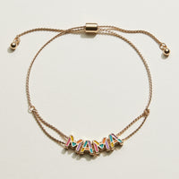 Mixed Colored Enamel Mama & Mini Bracelet Set | Mama Mini Jewelry