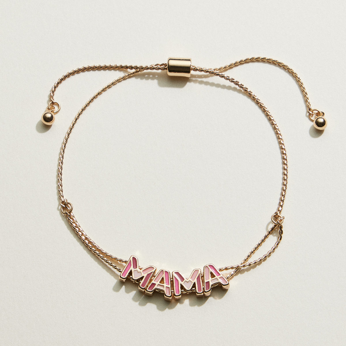 Mixed Colored Enamel Mama & Mini Bracelet Set | Mama Mini Jewelry