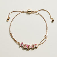 Mixed Colored Enamel Mama & Mini Bracelet Set | Mama Mini Jewelry