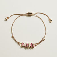 Mixed Colored Enamel Mama & Mini Bracelet Set | Mama Mini Jewelry