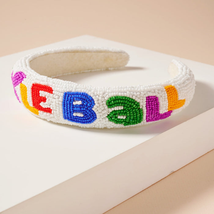 Multi Color Seed Bead Headband