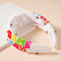Game Day Seed Beaded Headband