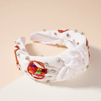 Game Day Seed Beaded Knotted Headband