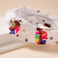 Rhinestones & Seed Beaded Knotted Headband