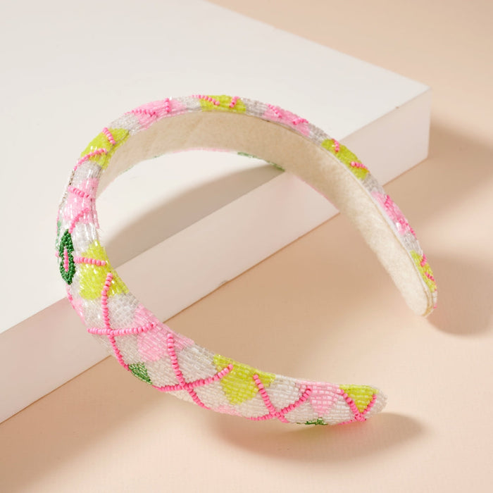 Zig Zag Seed Bead Headband