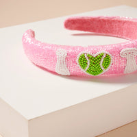 I Love Team Seed Bead Headband