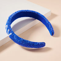 Game Day Seed Beaded Headband