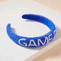 Game Day Seed Beaded Headband