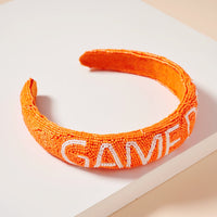 Game Day Seed Beaded Headband