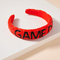 Game Day Seed Beaded Headband