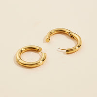 Gold Dip Stainless Steel Hoop Earrings