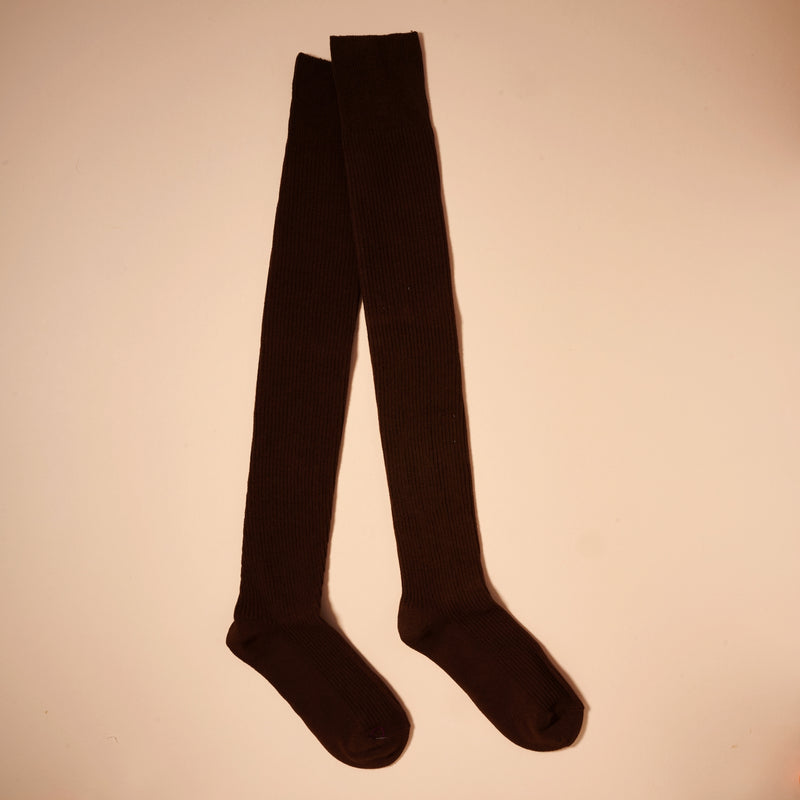 Basic Solid Over The Knee Socks