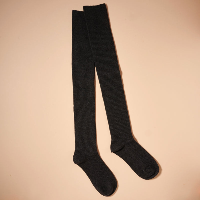 Basic Solid Over The Knee Socks