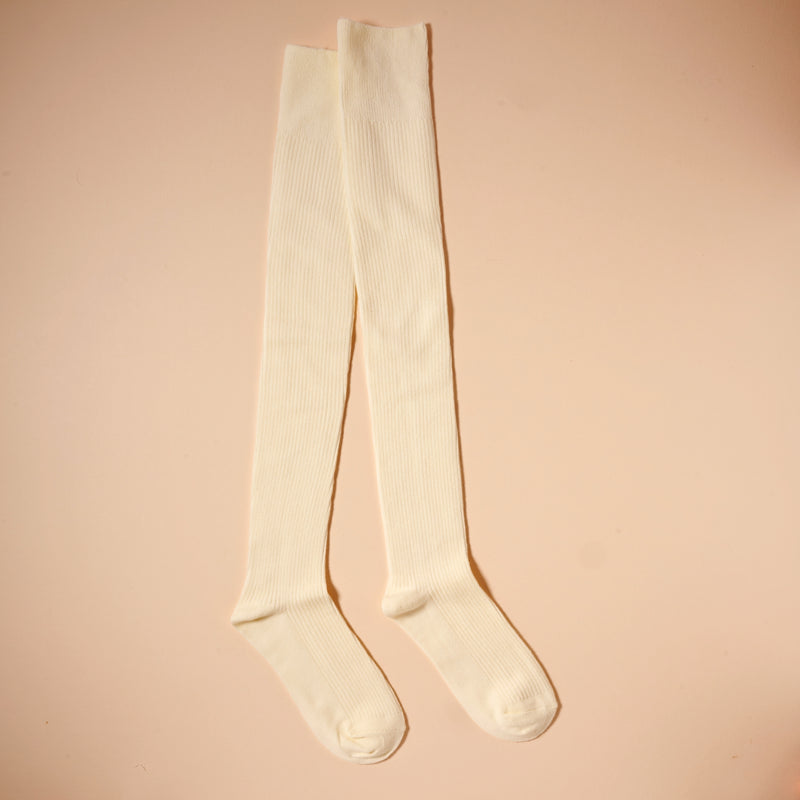 Basic Solid Over The Knee Socks