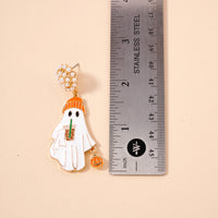 Halloween Ghost with Frappuccino Dangling Earrings